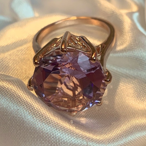 💜RDF Amethyst Solitaire Ring💜